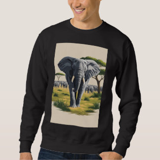 Majestic Elephant Savanna Sweatshirt