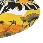 Majestic Elephant Sunset Schneidebrett (Ecke)