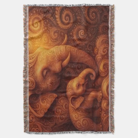 Majestic Elephants Decke (Vorderseite Vertikal)