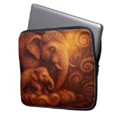 Majestic Elephants Laptop Sleeve (Vorderseite Links)