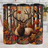 Majestic Elk Autumn Birch Thermosbecher