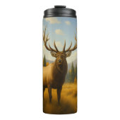 Majestic Elk, Herbst Berg Vista Thermosbecher (Vorderseite)