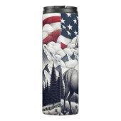 Majestic Elk in Patriotic Wilderness Thermosbecher (Rückseite)