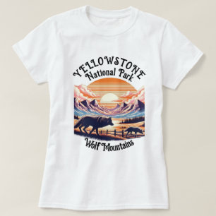 Majestic Emblem des Yellowstone Nationalparks T-Shirt