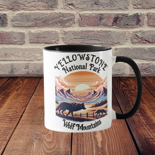 Majestic Emblem des Yellowstone Nationalparks Tasse