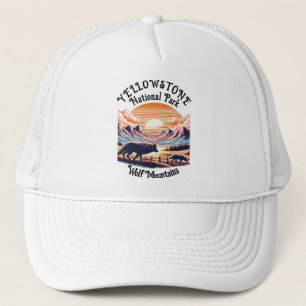 Majestic Emblem des Yellowstone Nationalparks Truckerkappe