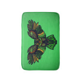 Majestic Emerald Owl Badematte (Vorderseite Vertikal)