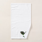 Majestic Emerald Owl Badhandtuch Set (Handtuch)