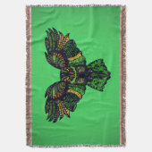 Majestic Emerald Owl Decke (Vorderseite Vertikal)