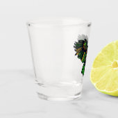 Majestic Emerald Owl Glass Schnapsglas (Links)