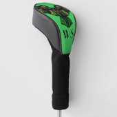 Majestic Emerald Owl Golf Headcover (angewinkelt)