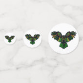 Majestic Emerald Owl Konfetti (Vorderseiten)