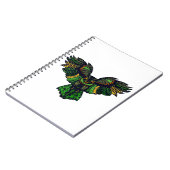 Majestic Emerald Owl Notizblock (Linke Seite)