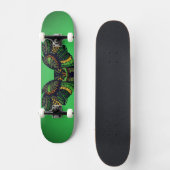 Majestic Emerald Owl Skateboard (Vorderseite)