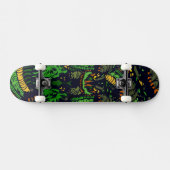 Majestic Emerald Owl Skateboard (Horizontal)
