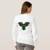 Majestic Emerald Owl T-Shirt (Schwarz voll)