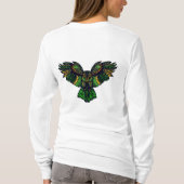 Majestic Emerald Owl T-Shirt (Rückseite)