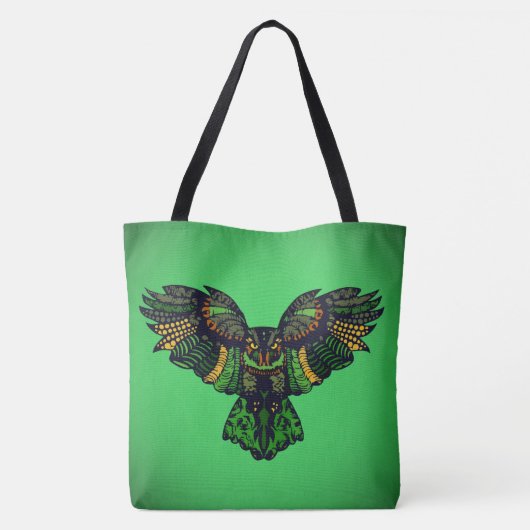 Majestic Emerald Owl Tasche (Rückseite)