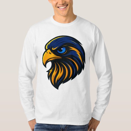 Majestic Falcon Head – Men’s Bold Graphic Tee (Vorderseite)