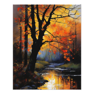 Majestic Fall Foliage Landschaft Fotodruck