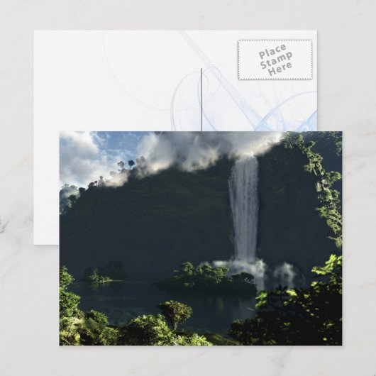 Majestic Falls Postkarte (Vorne/Hinten)