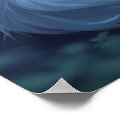 **Majestic Fantasy Cat with Mystical Aura – High F Poster (Ecke)