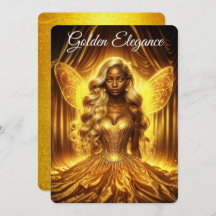 Majestic Fantasy Queen in einem goldenen magischen