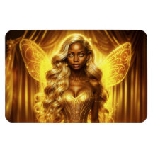 Majestic Fantasy Queen in einem goldenen magischen