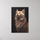 Majestic Feline Portrait Canvas Print Leinwanddruck (Vorderseite)