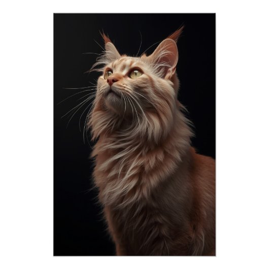 Majestic Feline Portrait Poster (Vorderseite)