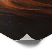 Majestic Fire Lion Poster (Ecke)
