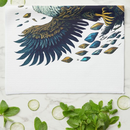 Majestic Flight: Crystal Eagle Kitchen Handtücher (Gefaltet)