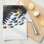 Majestic Flight: Crystal Eagle Kitchen Handtücher (Viertel Falte)
