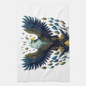Majestic Flight: Crystal Eagle Kitchen Handtücher (Vertikal)