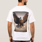 Majestic Flying Eagle Design - kühl und leistungss T-Shirt (Rückseite)