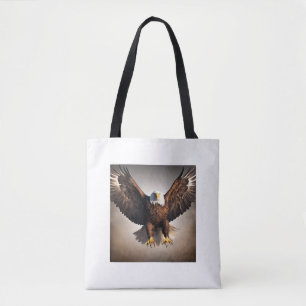Majestic Flying Eagle Design Tote Bag. Tasche