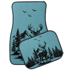 Majestic Forest Deer Car Mats Autofußmatte
