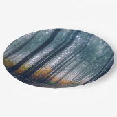 Majestic Forest Path Pappteller (Schrägansicht)