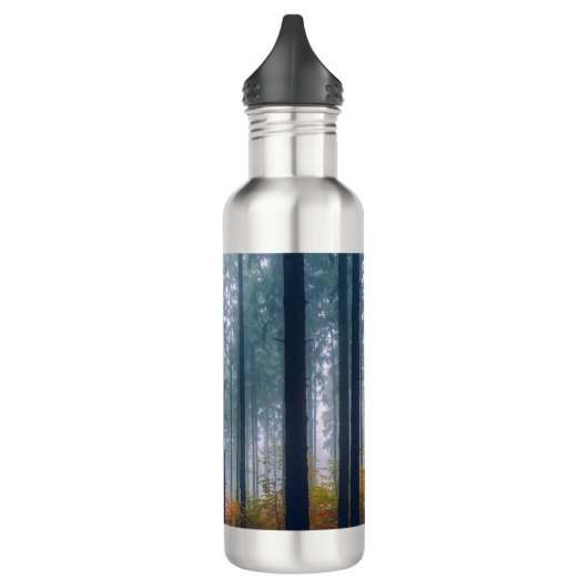 Majestic Forest Tree Lined Path Edelstahlflasche (Links)