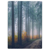 Majestic Forest Tree Lined Path Klemmbrett (Rückseite)