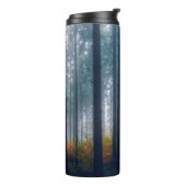 Majestic Forest Tree Lined Path Thermosbecher (Nach links gedreht)