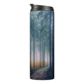 Majestic Forest Tree Lined Path Thermosbecher (Nach rechts gedreht)
