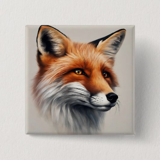 Majestic Fox Button (Vorderseite)