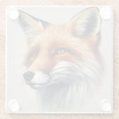 Majestic Fox Glasuntersetzer (Rückseite)