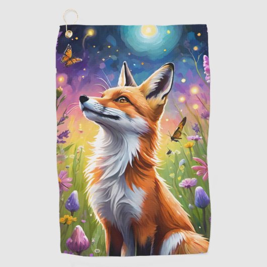 Majestic Fox Golfhandtuch (Vorderseite)