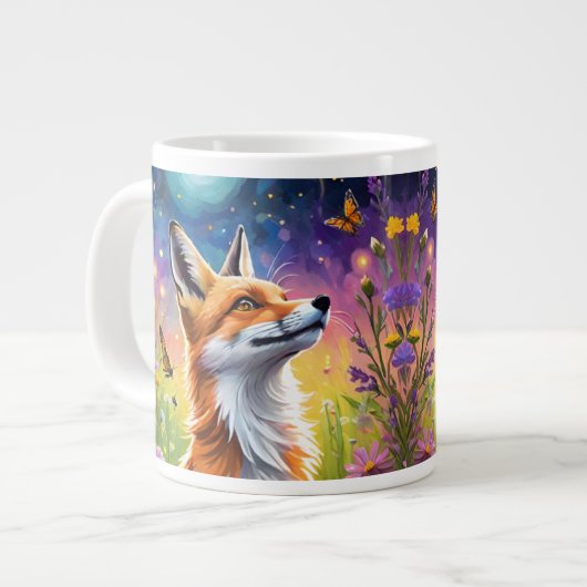Majestic Fox Jumbo-Tasse (Vorderseite Links)