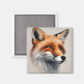 Majestic Fox Magnet (Vorderseite/Rückseite)