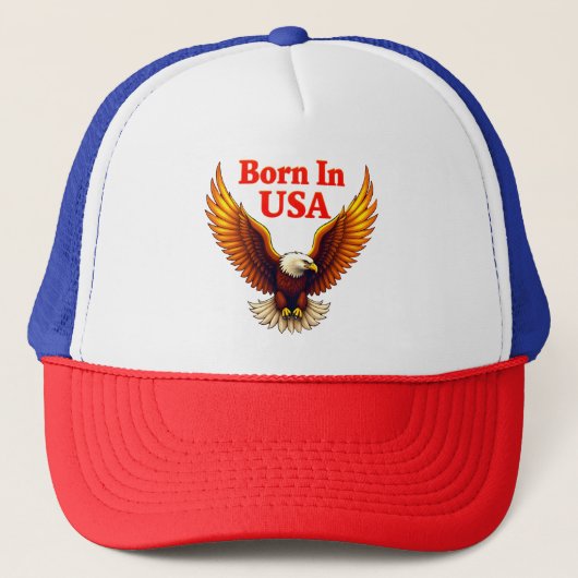 Majestic Freedom as Eagle American Fearless Pride Truckerkappe (Vorderseite)