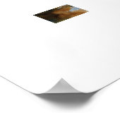 Majestic French Castle Watercolor Poster (Ecke)