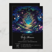 Majestic Fun Enchanted Forest Baby Shower Einladung (Vorne/Hinten)